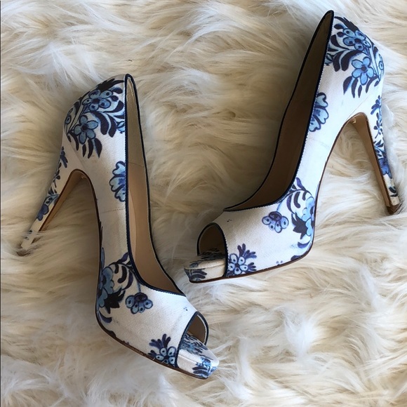 LK Bennett Shoes - L. K. Bennett floral summer high heel peep toe